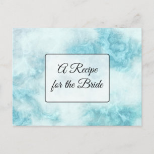 Carte Postale Une recette pour la Mariage mariée Recette Card
