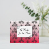 Carte Postale Une recette pour la Mariage mariée Recette Card (Debout devant)