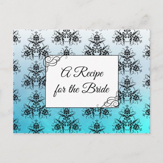 Carte Postale Une recette pour la Mariage mariée Recette Card (Devant)