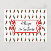 Carte Postale Une recette pour la Mariage mariée Recette Card (Devant)
