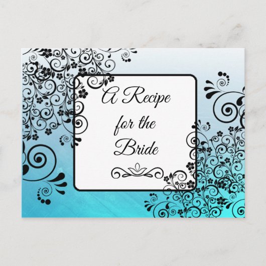Carte Postale Une recette pour la Mariage mariée Recette Card (Devant)
