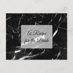 Carte Postale Une recette pour la Mariage mariée Recette Card