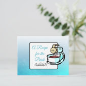 Carte Postale Une recette pour la Mariage mariée Recette Card (Debout devant)