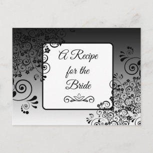Carte Postale Une recette pour la Mariage mariée Recette Card