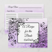 Carte Postale Une recette pour la Mariage mariée Recette Card (Devant / Derrière)