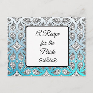 Carte Postale Une recette pour la Mariage mariée Recette Card
