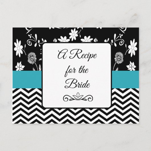 Carte Postale Une recette pour la Mariage mariée Recette Card (Devant)