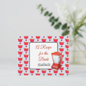 Carte Postale Une recette pour la Mariage mariée Recette Card (Debout devant)