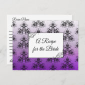 Carte Postale Une recette pour la Mariage mariée Recette Card (Devant / Derrière)