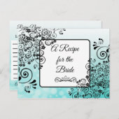 Carte Postale Une recette pour la Mariage mariée Recette Card (Devant / Derrière)