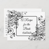 Carte Postale Une recette pour la Mariage mariée Recette Card (Devant / Derrière)