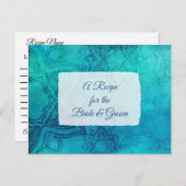 Carte Postale Une recette pour la Mariage mariée Recette Card (Devant / Derrière)