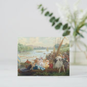 Carte Postale Une régate à Asnières pendant le Second Empire (Debout devant)