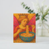 Carte Postale Une Reine Des Fées Mange Ramen (Debout devant)