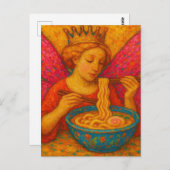 Carte Postale Une Reine Des Fées Mange Ramen (Devant / Derrière)