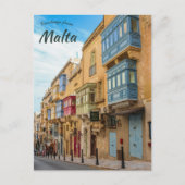Carte Postale Une rue à La Valletta Malte (Devant)