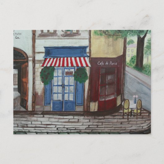 Carte Postale Une rue à Paris (Devant)