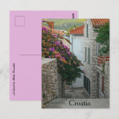 Carte Postale Une rue à Rab Croatie (Devant / Derrière)