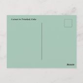 Carte Postale Une rue à Trinidad Cuba (Dos)