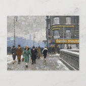Carte Postale Une rue en hiver | Paul Fischer (Devant)