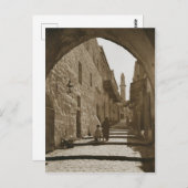 Carte Postale Une ruelle à Jérusalem (Devant / Derrière)