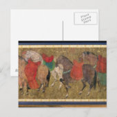Carte Postale Une salle avec des chevaux (Devant / Derrière)