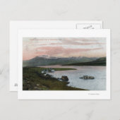 Carte Postale Une scène de bateau de rivière Columbia (Devant / Derrière)