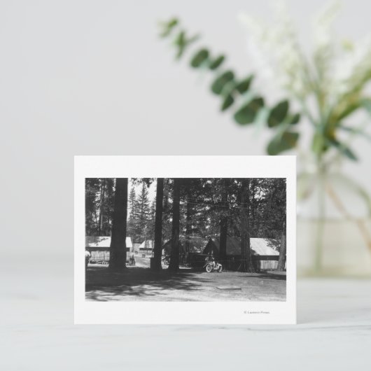 Carte Postale Une scène de camping (Debout devant)