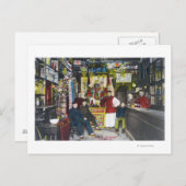 Carte Postale Une scène de Chinatown à Hanford, CA (Devant / Derrière)