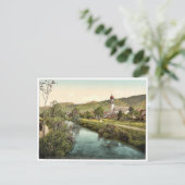 Carte Postale Une scène sur l'Ammer, Oberammergau, Haute Bavière (Debout devant)