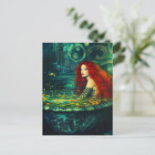 Carte Postale Une sirène prend un bain (Debout devant)