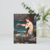Carte Postale Une sirène, Waterhouse (Debout devant)