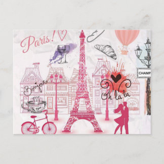 Carte Postale Une soirée à Paris