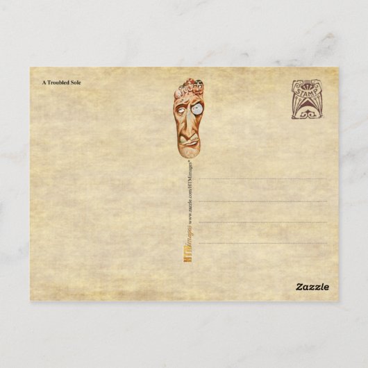 Carte Postale Une solution compliquée (Dos)