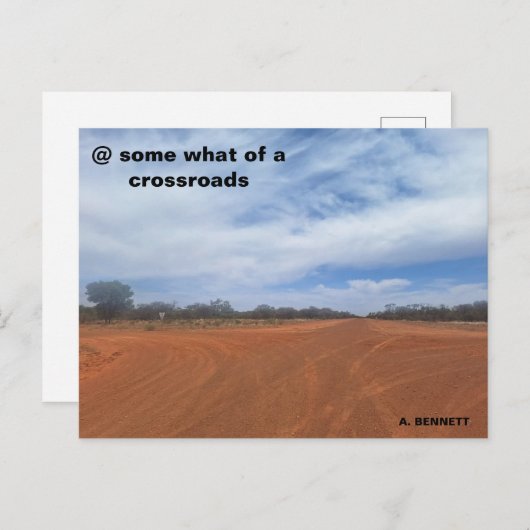 Carte Postale @ une sorte de carrefour (Devant / Derrière)