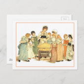 Carte Postale Une tarte à la pomme : Coupez-La (Devant / Derrière)