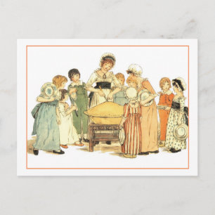 Carte Postale Une tarte à la pomme : Coupez-La