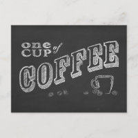 une tasse de café CHALK ART