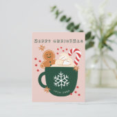 Carte Postale Une tasse de noël (Debout devant)