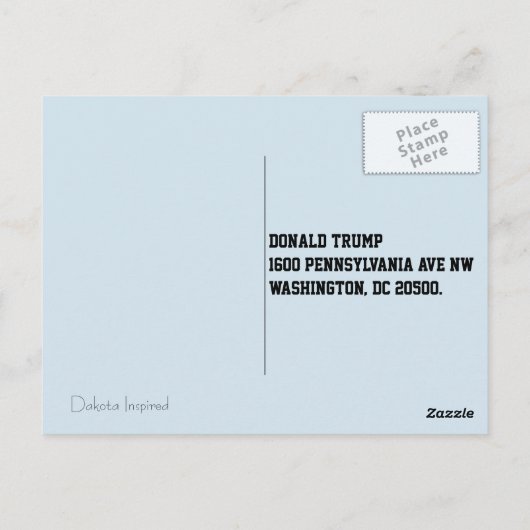 Carte Postale "Une tempête arrive" avec Neige & Whitehouse (Dos)