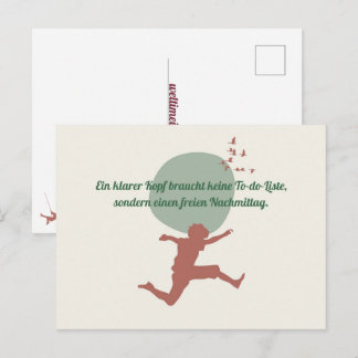 Carte Postale Une tête claire