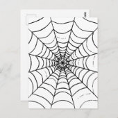 Carte Postale Une toile d'araignée simple - Gros plan (Devant / Derrière)