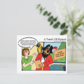 Carte Postale "Une touche d'Humour" Bande dessinée de massage au (Debout devant)