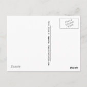 Carte Postale "Une touche d'Humour" Massage en coiffure libre Co (Dos)