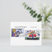 Carte Postale "Une touche d'Humour" Trafic Stop Massage Comic (Debout devant)