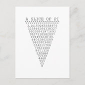 Carte Postale Une tranche de numéros Pi (Devant)