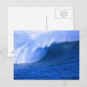 Carte Postale une vague qui s'écrase (Devant / Derrière)