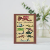 Carte Postale Une variété de créatures draconiennes (Debout devant)