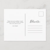 Carte Postale Une verdure élégante | Nouveau Faire-part de dépla (Dos)