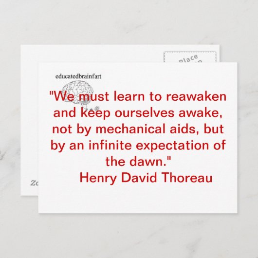 Carte Postale Une vérité (Devant / Derrière)